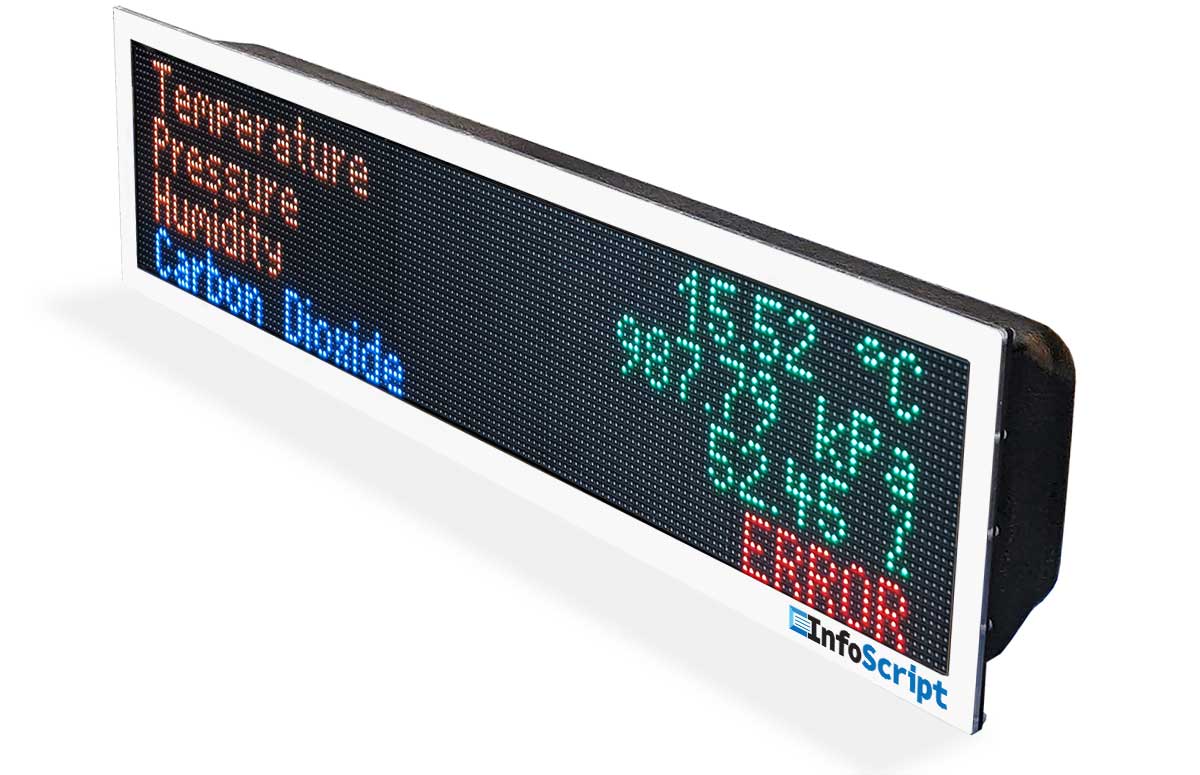 InfoScript Mini LED display