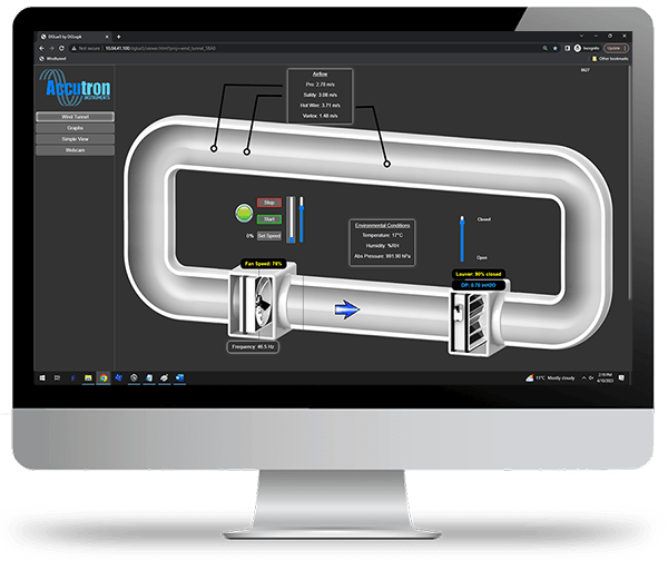 Wind Tunnel Test Chamber Software