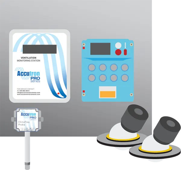 Mine Air Quality Station for ducts